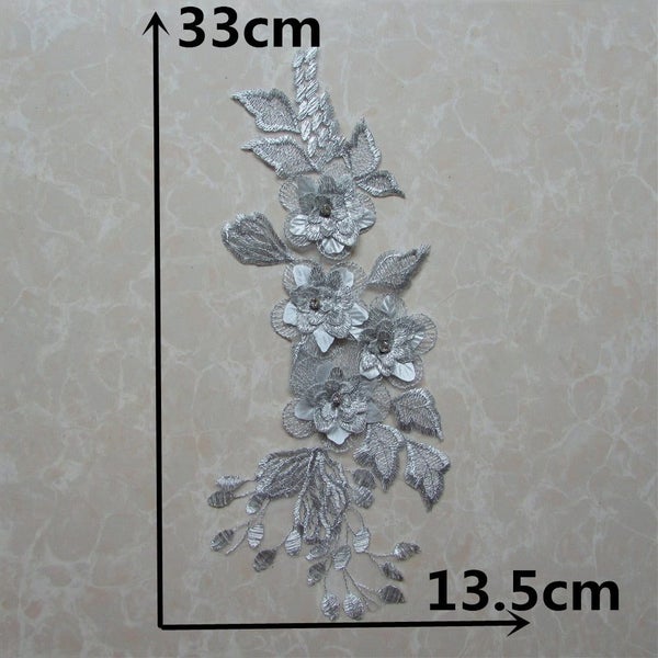 fashion trim lace collar fabric supplies decorate dress costume beads mot CHK12N Carousel 3