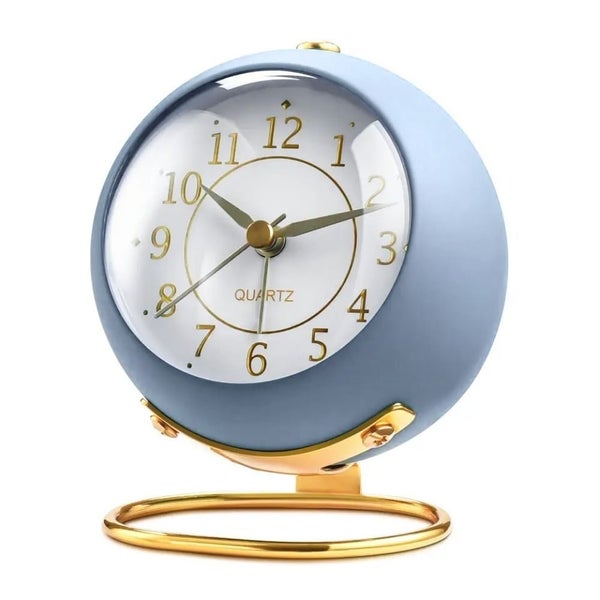 Vintage Non-Ticking Desk Clock - Silent & Battery-Powered Carousel 2