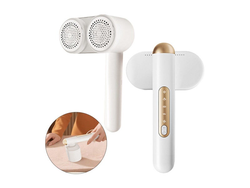 Double-Head Lint Remover Rechargeable Fabric Shaver Sweater Defuzzer Carousel 1