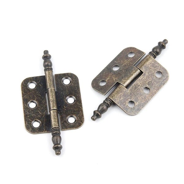 Antique Bronze 4*Hinges 24*Screws Gift Box Packaging Hinge Woodworking To CHK12N Carousel 6