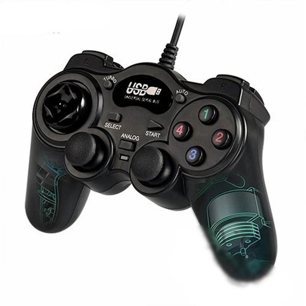 Wired Gamepad Joystick USB2.0 Shock Joypad Gamepads Game Controller For P CHK12N Carousel 1