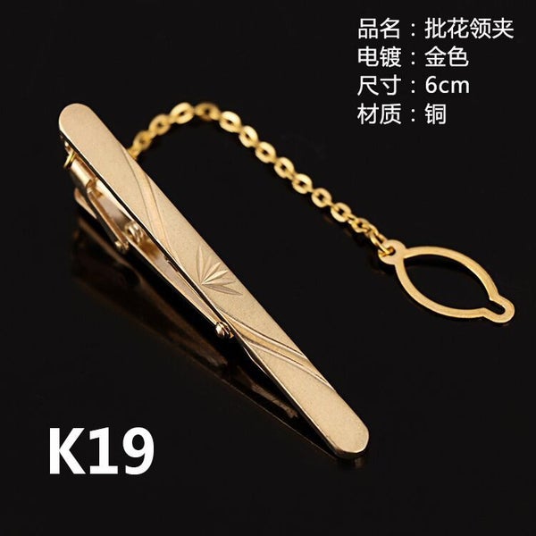 Goldren Tie Clip for Men Classic Meter Tie Clips Alloy Tie Bar Quality En CHK12N Carousel 26
