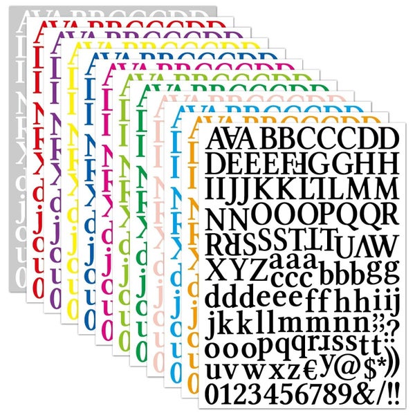 Colorful English Letters Alphabet Number Scrapbooking Stickers DIY Diary CHK12N Carousel 2