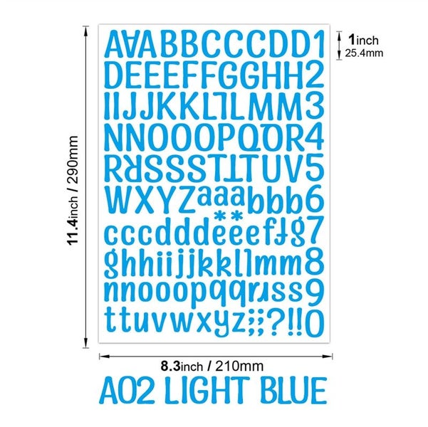 Colorful English Letters Alphabet Number Scrapbooking Stickers DIY Diary CHK12N Carousel 30