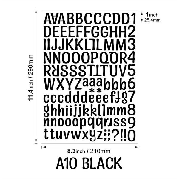 Colorful English Letters Alphabet Number Scrapbooking Stickers DIY Diary CHK12N Carousel 1