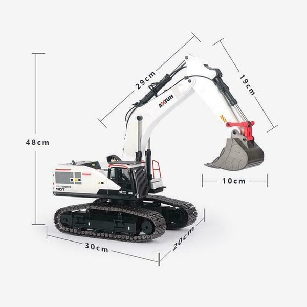 Huina 1594 1:14 2.4Ghz Metal 22CH RC Truck Remote Excavator Truck Remote Control Carousel 2