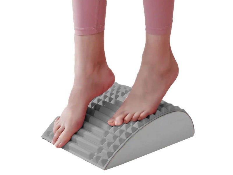 Neck Back Stretcher Lumbar Massager Neck Cracker for Lower Back Pain Relief Grey Carousel 4