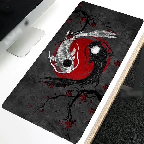 Black And White Gamer Mouse Pad Gaming Mousepad Speed Desk Mat Laptop Gam CHK12N Carousel 1