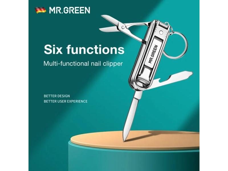 MR.GREEN Stainless Steel Nail Clipper With 6 Functions More Carousel 2