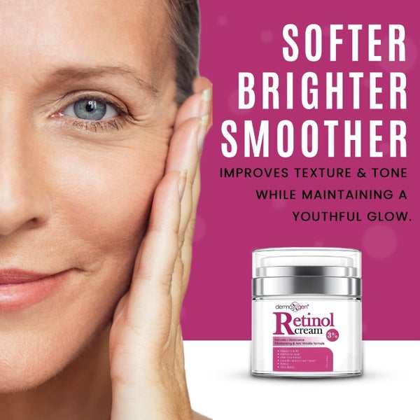 DERMAXGEN Retinol Moisturizer Cream High Strength for Face and Eye Area Miracle Carousel 9