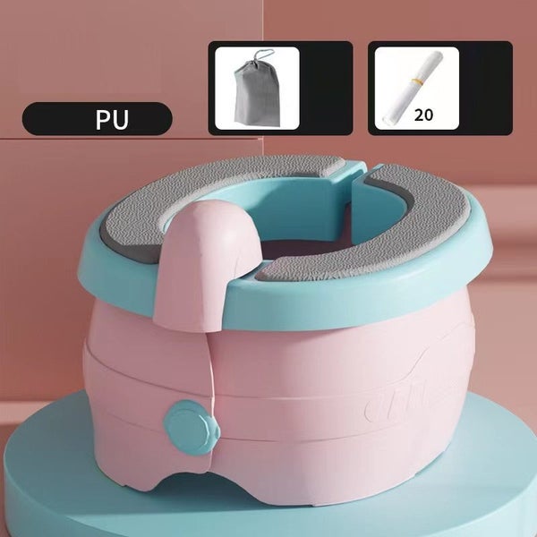 Portable Travel Toilet Potty - Pink Carousel 1