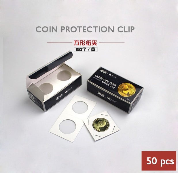 NEW 50Pcs Portable Protect Stamp Coin Holders Cover Case Storage 2X2 Flip Carousel 3