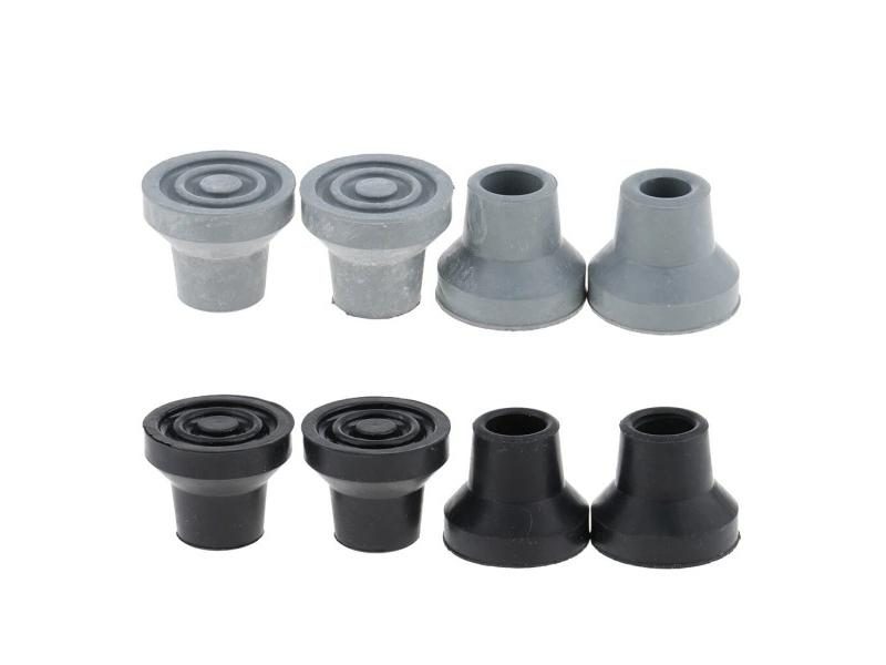 8Pcs 16mm Walking Stick Tips End Protector Canes Accessory Rubber Crutch Walker Carousel 2