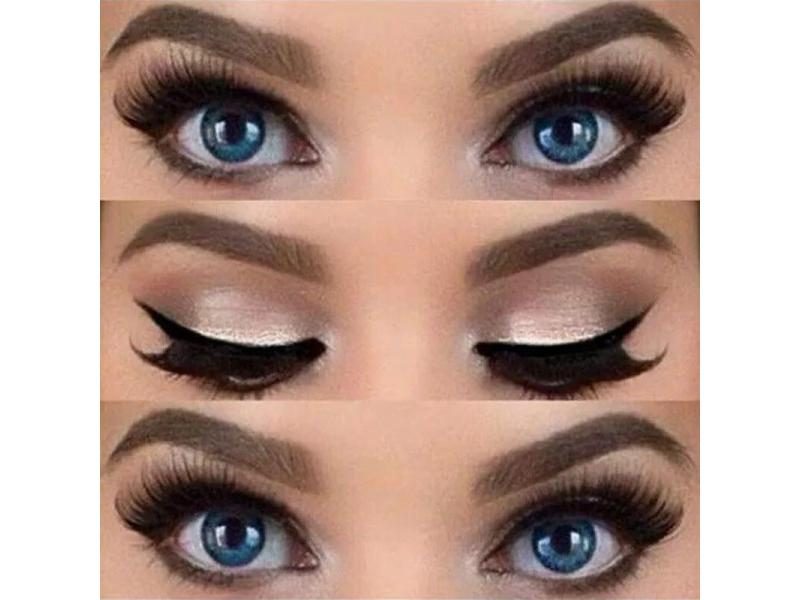 Eyeliner Stencils Winged Eyebrows Template Card Eye Shadow Tool 2pcs Carousel 1