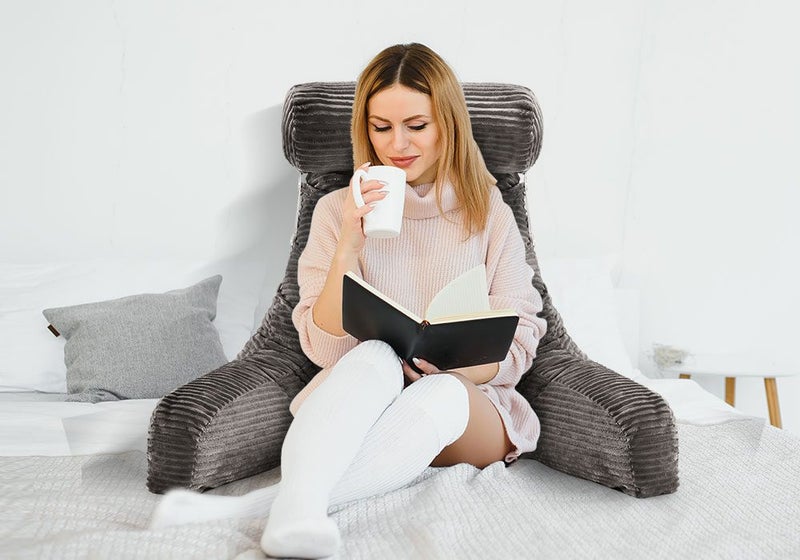 Bed Backrest Pillow Cushion Neck Back Support Reading Pillow Carousel 2