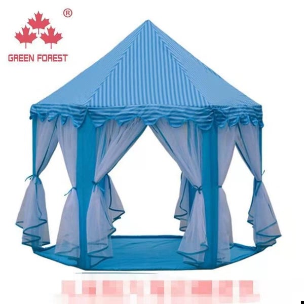 Play Tent Playhouse | Unique Castle blue Carousel 1