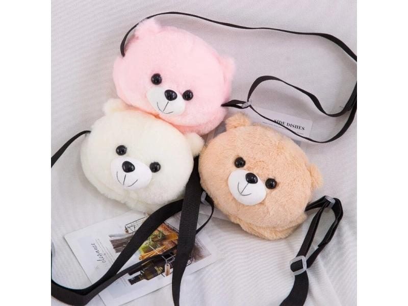 Cute Plush Teddy Bear Backpack Kawaii Bear Backpack Stuffed Bear Toy Children Carousel 2