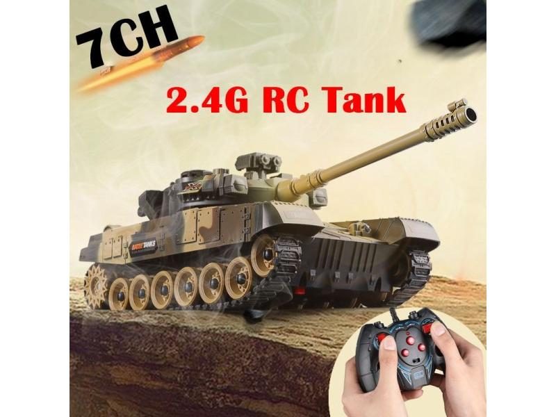 RC Tank Military War Battle United States M1 Leopard 2 Remote Control Toy Car Carousel 2