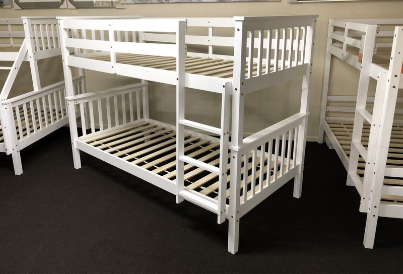 Bunk Bed White Solid Pine62866851190147111