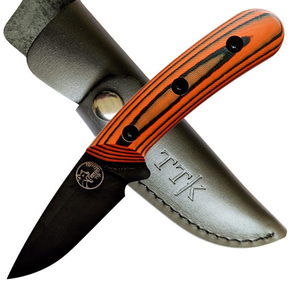 Tassie Tiger Knives Australian Made Orange Skinning Knife Carousel 1