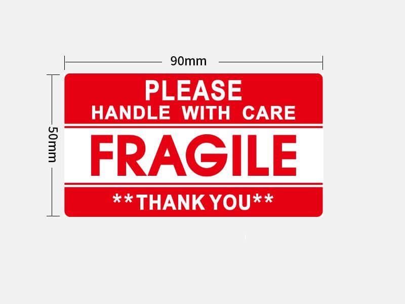 500PCS/Roll Large Fragile Stickers Handle with Care Warning Label - 50x90mm Carousel 2