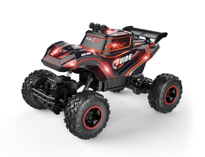 2.4G Remote Control Car Climb Car RC Car RC Truck With Light & Spray - Red Carousel 1