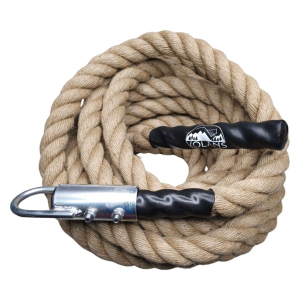 Gym & Battle Ropes, CrossFit rope, Grade-A Jute rope 2m, 6m, 8m, 10m or 15mx38mm Carousel 12