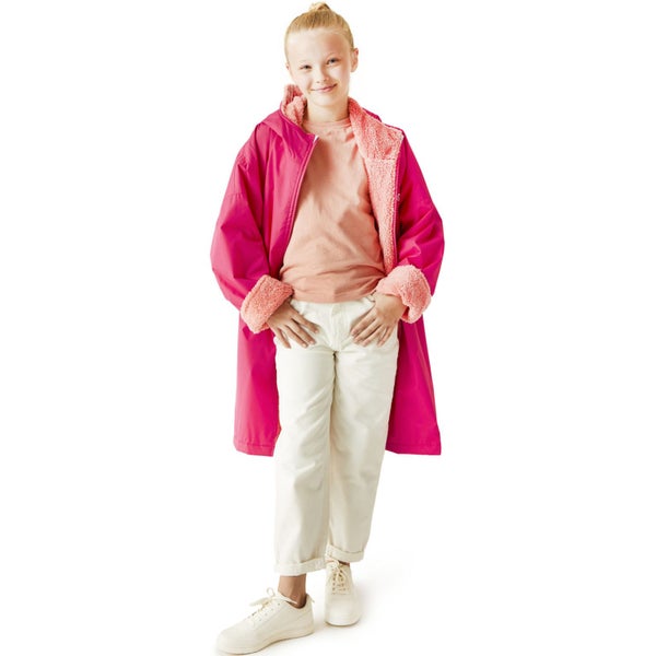 Regatta Kids Spirit Of Adventure Changing Robe - Pink Potion - 9-13 Yrs Carousel 4