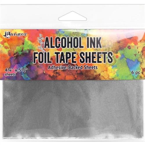 Ranger Ink Tim Holtz Alcohol Ink Foil Tape Sheets 4.25"X5.5" 6pc Carousel 1