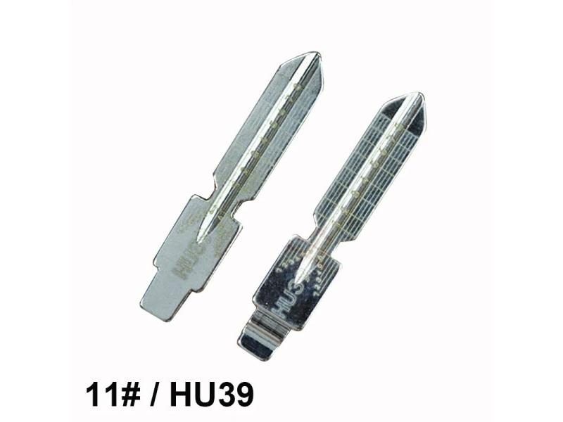 11# HU39 Scale Key Blank For Old Benz Car Folding Remote Key Embryo With Carousel 1