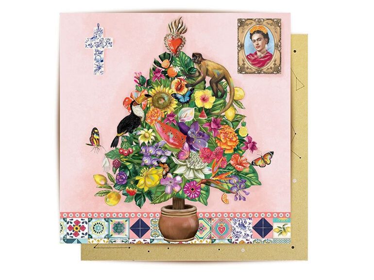 Card - Frida Kahlo Christmas Carousel 1
