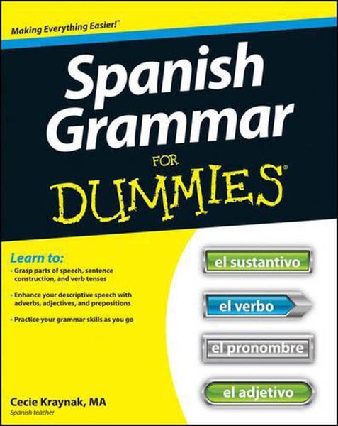 Spanish Grammar For Dummies by Cecie Kraynak - Paperback Carousel 1