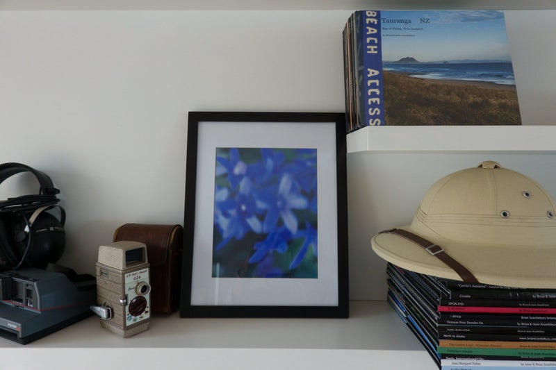 Framed Print: Blue florals (39x31cm)63615606698883113