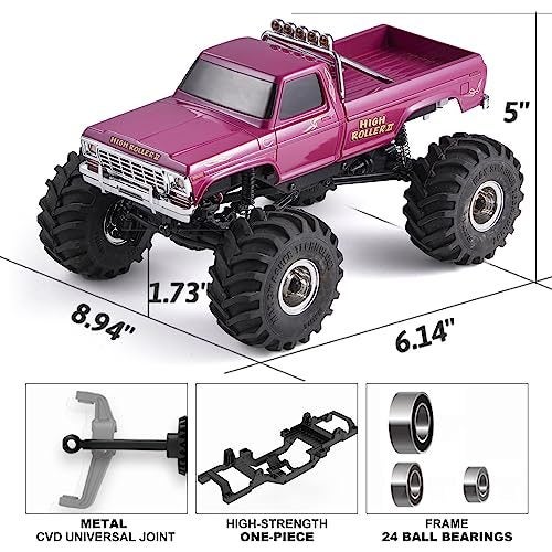 1/24 RC Crawler Smasher Monster Truck 4WD Off-Road Truck Remote Control Car Carousel 6