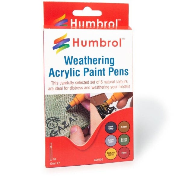 Humbrol AV0100 Humbrol Weathering Pens Carousel 1