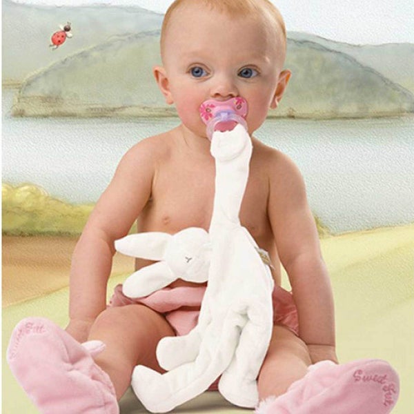 Bunnies By The Bay Silly Buddy Pacifier Holder Lovey - Blue Carousel 2