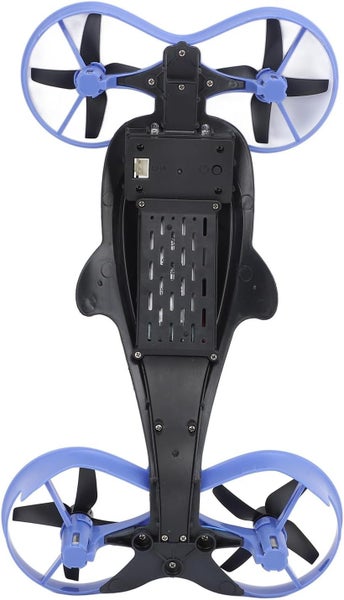3-in-1 Hybrid Air to Water Stunt Drone Remote Control Drone Toy for Kids-Blue Carousel 11
