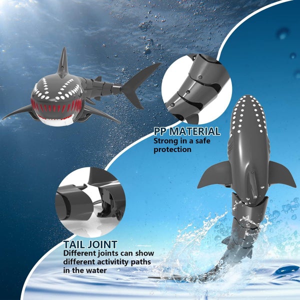 Waterproof RC Shark Radio Control Toy Remote Control Boat RC Boat for Kids Carousel 2