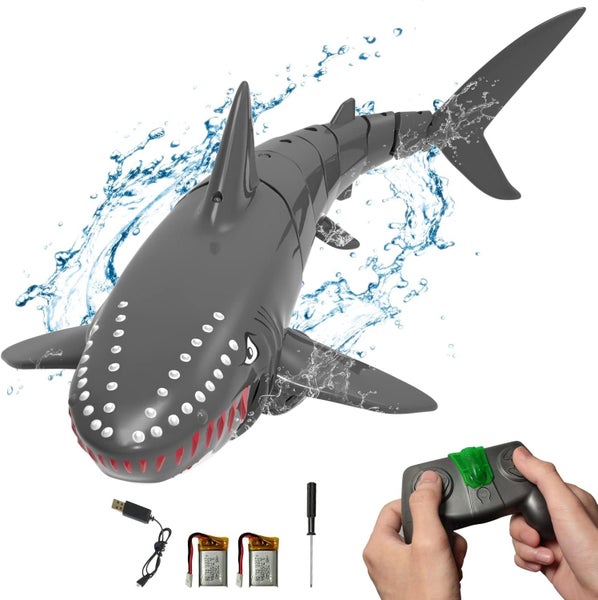 Waterproof RC Shark Radio Control Toy Remote Control Boat RC Boat for Kids Carousel 6