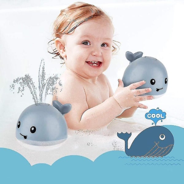 Baby Bath Toys Whale Automatic Spray Water Toy With Led Light Carousel 2