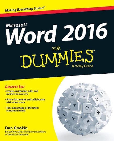 Word 2016 For Dummies by Dan Gookin - Paperback Carousel 1