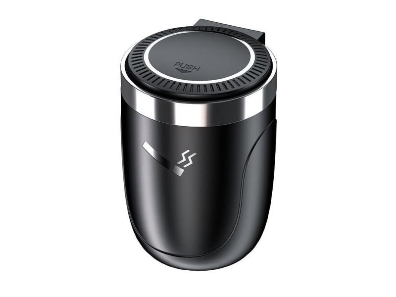 Car Cigarette Ashtray Cup With Lid With LED Light Portable Detachable Vehicle Carousel 1