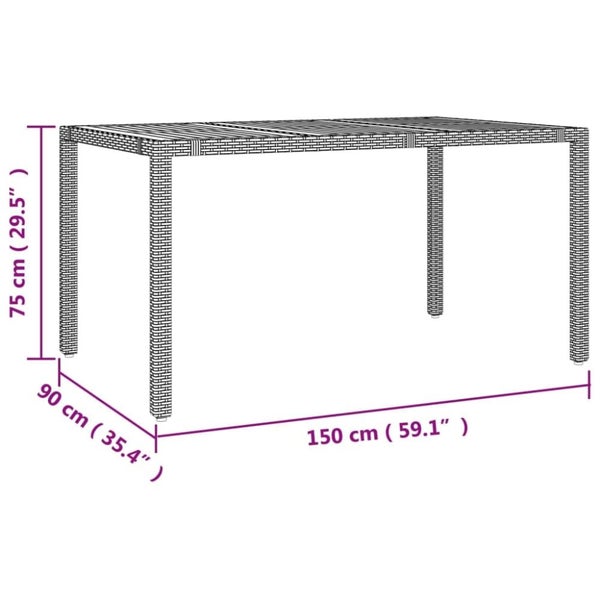 5 Piece Garden Dining Set with Cushions Grey Poly Rattan Topipnp Carousel 2
