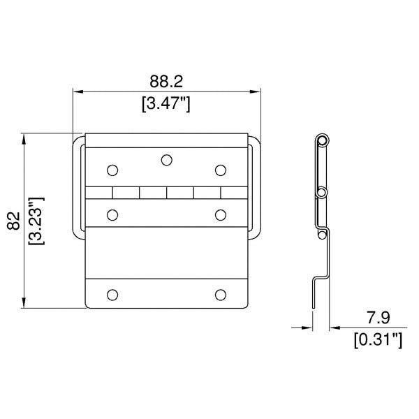 Penn Elcom - P1993 - Wide Stop Hinge Carousel 2