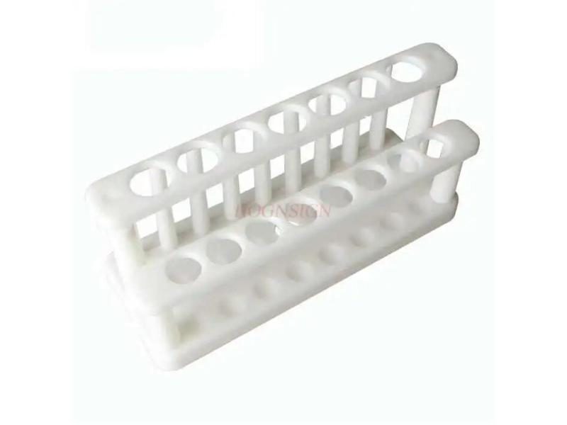 Plastic Test Tube Rack Double Row 15 Hole With Column Removable For 15mm 20mm Carousel 1