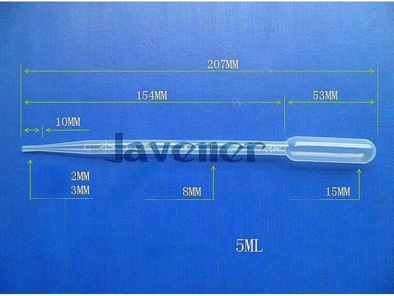 100PCS 1ml-5ml Transparent Plastic Eye Dropper Pipettes Carousel 1