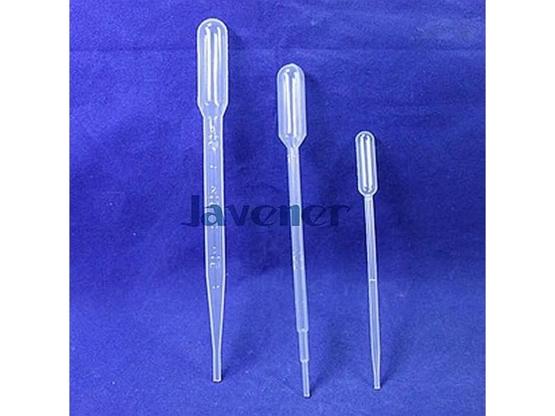 100PCS 0.5ml Transparent Plastic Graduated Pipettes 115mm Long Carousel 1