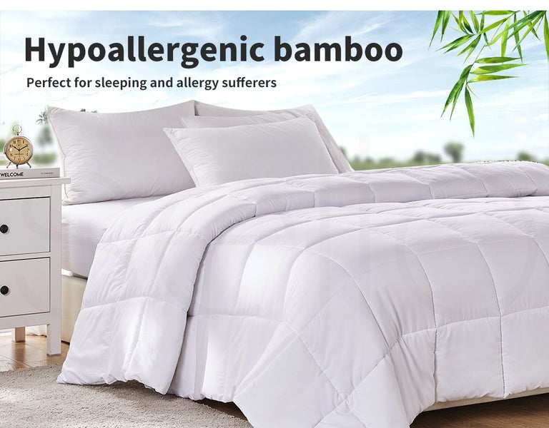 Dreamz 200GSM All Season Bamboo Winter Summer Quilt Duvet Doona Soft Singe Size Carousel 2