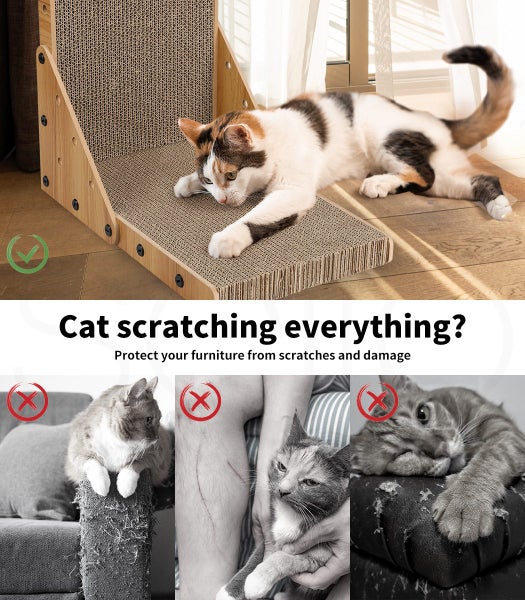 Pawz Cat Scratcher Scratching Board Corrugated Cardboard Scratch Bed Toy Pad Mat Carousel 2
