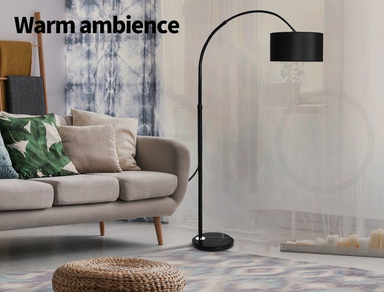 Emitto Modern LED Floor Lamp Reading Light Free Standing Adjustable Marble Base Carousel 2
